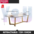 Light Luxury Telescopic Slate Dining Table Simple With Induction Cooker Dining Table And Chair