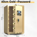 Pl Safe Box Fingerprint Home Password Office Safe Deposit Box Small Anti-theft Alarm Safes Bedside