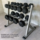 Home Commercial Gym Fitness Equipment Professional Double-decker Dumbbell Rack Hexagonal Round Fixed