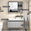 PYGH Italian Slate Bathroom Cabinet Thickened Aluminum Alloy Bathroom Vanity Cabinet Bathroom Smart