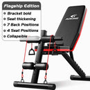 Zero Workout Bench Home Gym Bench Foldable Dumbbell Bench Press Workout Bench