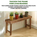 Flower Stand Solid Wood Plant Rack Outdoor Step Flower Rack Balcony Plant Stand