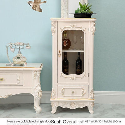 European Small Wine Cabinet White Dining Cabinets Locker Kitchen Display Cabinets Tea Cabinets