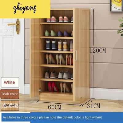 Solid Wood Multi-functional Multi-layer Simple Hallway Cabinet Economical Household Shoe Rack Large