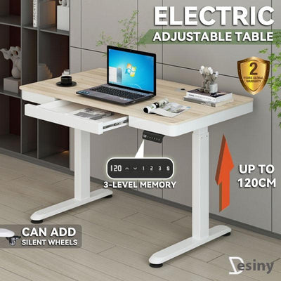 Desiny Electric Height Adjustable Table Removable Computer Table With Drawer Study Table