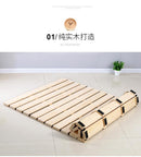 [Ready Stock] Folding Bed Pad Tatami Solid Wood Bed Pad 1.8 M Waist Single Double Hard Plate Folding