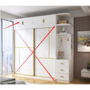 Kinbolee Wardrobe Sliding Door Solid Wood Wardrobe Multi-smell Nordic Sliding Door Wardrobe