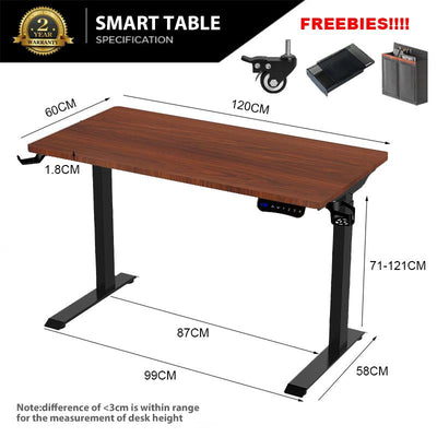 Height-adjustable desk, study table