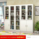 SENBIJU Bookshelf Modern Shelf Living Room Cabinet Glass Door Locker Simple Bookcase Free