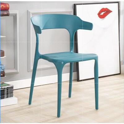 Dining Chair Stackable Chair Simple Horn Chair Thickened With Backrest Plastic Chair Home Dining