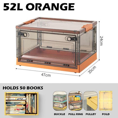 Koala 100L Transparent Foldable Storage Box with Wheels Made by Premium Quality Material