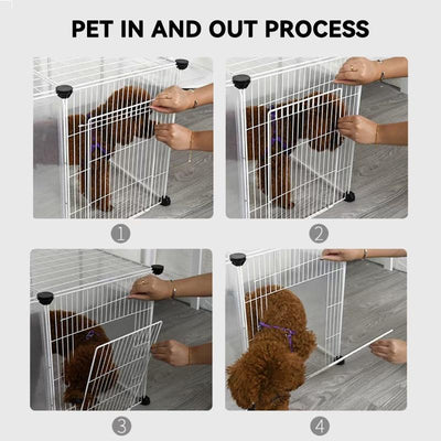 BOUSSAC Pet Playpen Fence Indoor Cage Kennel Bezel Guardrail Cat Fence Small Dog Teddy Rabbit