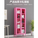 Bookshelf Cabinet Living Room Dustproof Bookshelf Wrought Iron Glass Door Bookcase Home Floor