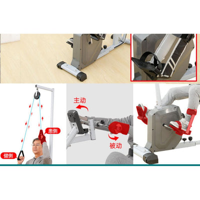 Rehabilitation machine home exercise bike stroke hemiplegia for the elderly bicycle leg hand upper