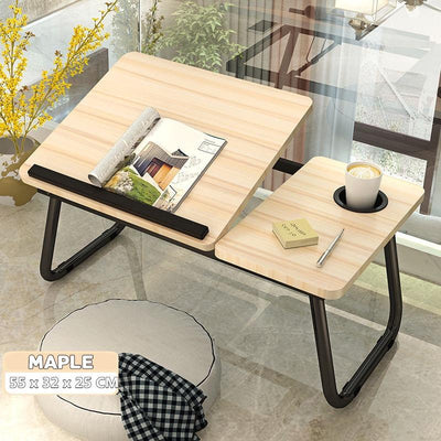 Fanenso Small Table Foldable Table Lifting Folding Bed Movable Table Notebook Computer Table