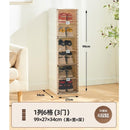 Foldable Shoe Cabinet Free Installation Plastic Shoe Box Rack Household Door Dust-proof Shoe Storage