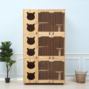 Solid Wood Villa Display Cat House Breeding Foster Cage Pet Cabinet