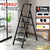 SENBIJU Ladder Indoor Household Thickened 5-step Ladder 6-7-8 Step Folding Herringbone Ladder