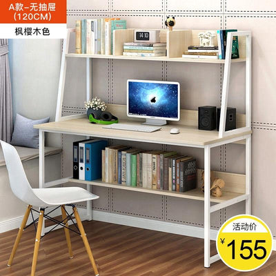 Computer Modern Office Simple Bookshelf Desk Combination Bedroom Small Table