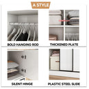 Sliding Door Wardrobe Household Simple Bedroom Wardrobe Modern Rental Room Storage Cabinet-042.sg