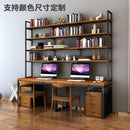 Loft Computer Desk Table Home Writing Desk American Solid Wood Desk Bookshelf Combination Desk