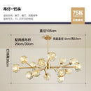 HJFA Living Simple Modern Bedroom Dining Room Crystal Glass Chandelier Magic Bean Light Luxury