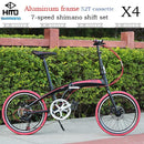 HITO Foldable Bicycle shimano Folding Bicycle Ultra-light Men's And Women's Folding Bike