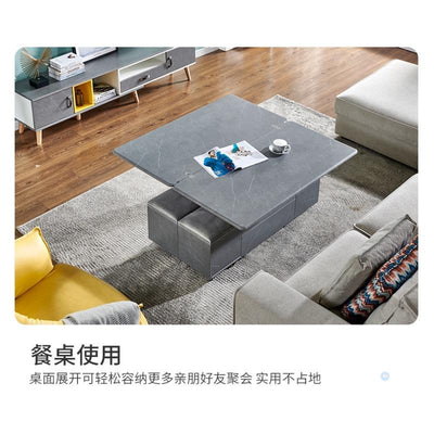 PYHH Lifting Coffee Table Modern Small Apartment Telescopic Storage Coffee Table Multifunctional