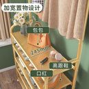 Shoe rack light luxury multi-layer shoe cabinet metal shoe rack multi-functional two-in-one coat