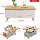 Multifunctional 3 in 1 Dining Table Home Folding Lifting Coffee Table Nordic Dual-purpose Telescopic