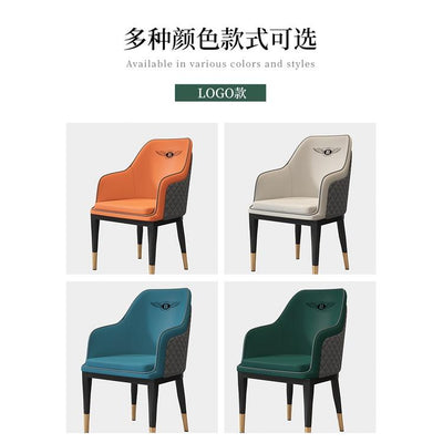 Luxury Dining Chair, Household Leisure Chair, Back, Hotel Sales Department, Reception, Negotiation,