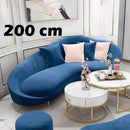 Koala Curved Fabric Sofa Clothing Store Beauty Salon Small Sofa Small Apartment Sofa