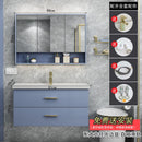 Modern simple toilet bathroom cabinet hand washing face basin mirror cabinet combination Nordic