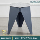 【BUY 3 GET 1 FREE】Stackable Small Stool Durable Solid Color Plastic Stool Thickened Dining Chair