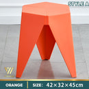 【BUY 3 GET 1 FREE】Stackable Small Stool Durable Solid Color Plastic Stool Thickened Dining Chair