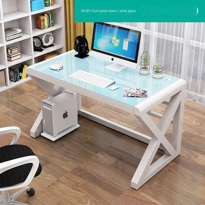 🎉Ready Stock🎉 Simple Modern Desk Writing And Chair Set Integrated Internet Cafes Game Table