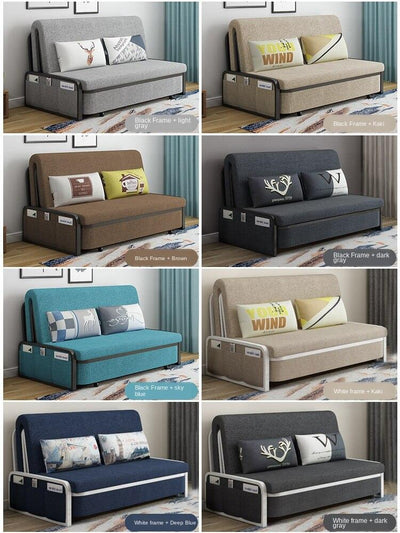 Foldable Sofa Bed Small Apartment Living Room Multi-functional Dual-use 1.5 M Wide Double Economical