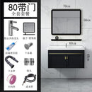 Family Small Toilet Basin Cabinet Combination Wall Mounted Ceramic Washstand Mini Balcony Simple