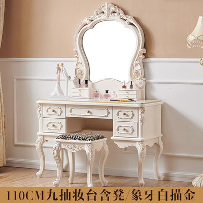 European Style Dressing Table Light Luxury Dressing Table Modern Simple Bedroom Net Red Small Family