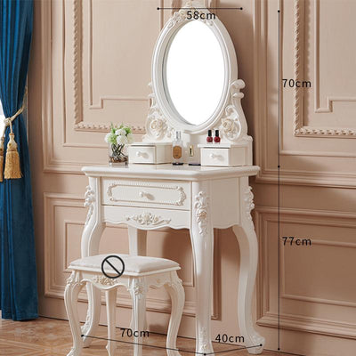 European Style Dressing Table Light Luxury Dressing Table Modern Simple Bedroom Net Red Small Family