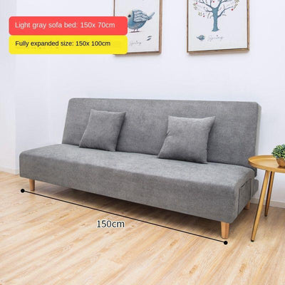 Nordic small apartment minimalist home living room bedroom fabric sofa multifunctional lazy bed