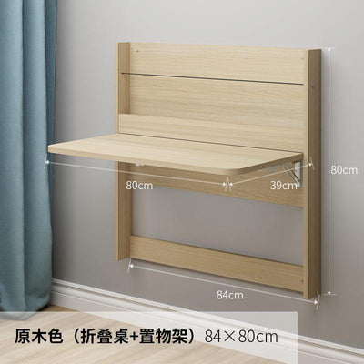 Wall Hanging Table | Foldable Table | Invisible Wall Mounted Multifunctional Desk | Solid Wood