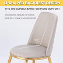 DF Nordic Dining Chair Gold Dining Chair Leather Leisure Chair Hotel Chair