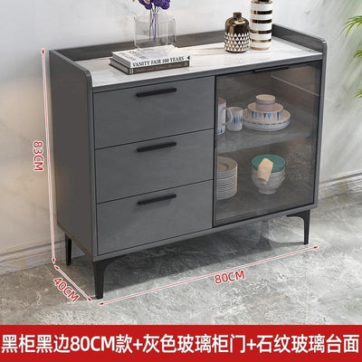 Zcm Sideboard Kitchen Cabinet Cupboard Household Kitchen Storage Rack Locker Tea Cabinet Wine