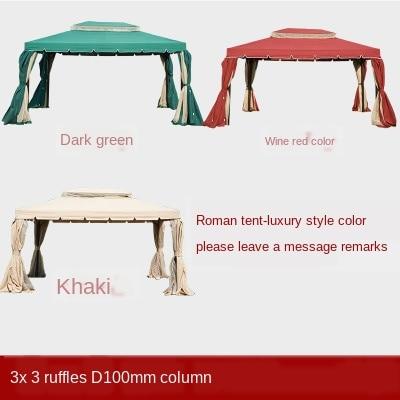 Sunshade Courtyard Roman Tent Umbrella Outdoor Canopy Rain-proof Stall Yurt Large Shed