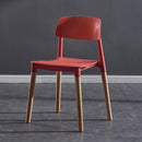 【BUY 3 GET 1 FREE】Nordic Plastic Chair | PP Material Dining Chair | Plastic Stool | Backrest