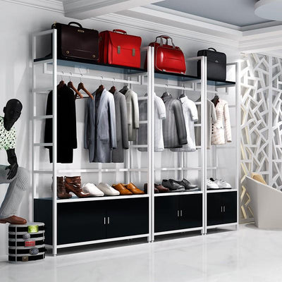 ⭐Clothing Shop Clothes Rack Display Rack Floor Coat Rack Belt Cabinets Shopping Mall Display