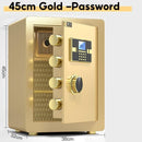 Pl Safe Box Fingerprint Home Password Office Safe Deposit Box Small Anti-theft Alarm Safes Bedside