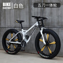 Mountain Bicycle Adult Off-roader Beach Snow Bike 4.0 Tire Male and Female Student Variable Speed