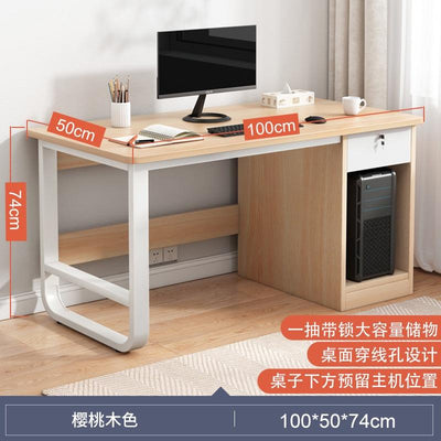 Simple Study Table Easy To Install Study Table With Bookshelf Small Office Table